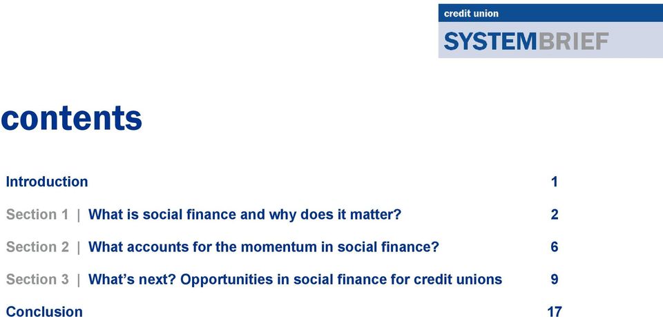 2 Section 2 What accounts for the momentum in social