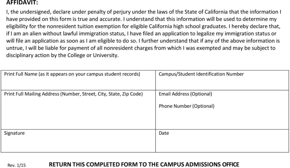 I hereby declare that, if I am an alien without lawful immigration status, I have filed an application to legalize my immigration status or will file an application as soon as I am eligible to do so.