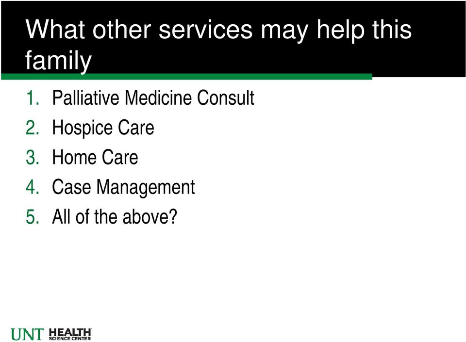 Palliative Medicine Consult 2.