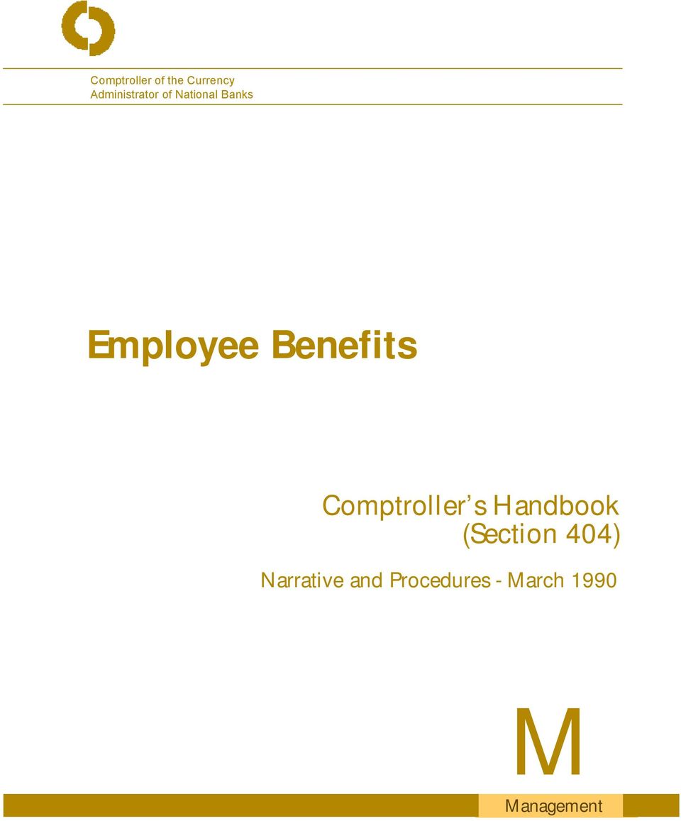 Comptroller s Handbook (Section 404)