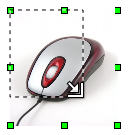 Nuppu all hoides lohista pilt uude asukohta: Objekti kustutamine: 1. Selekteeri objekt, pilt või diagramm 2. Vajuta klaviatuuril Delete nuppu.