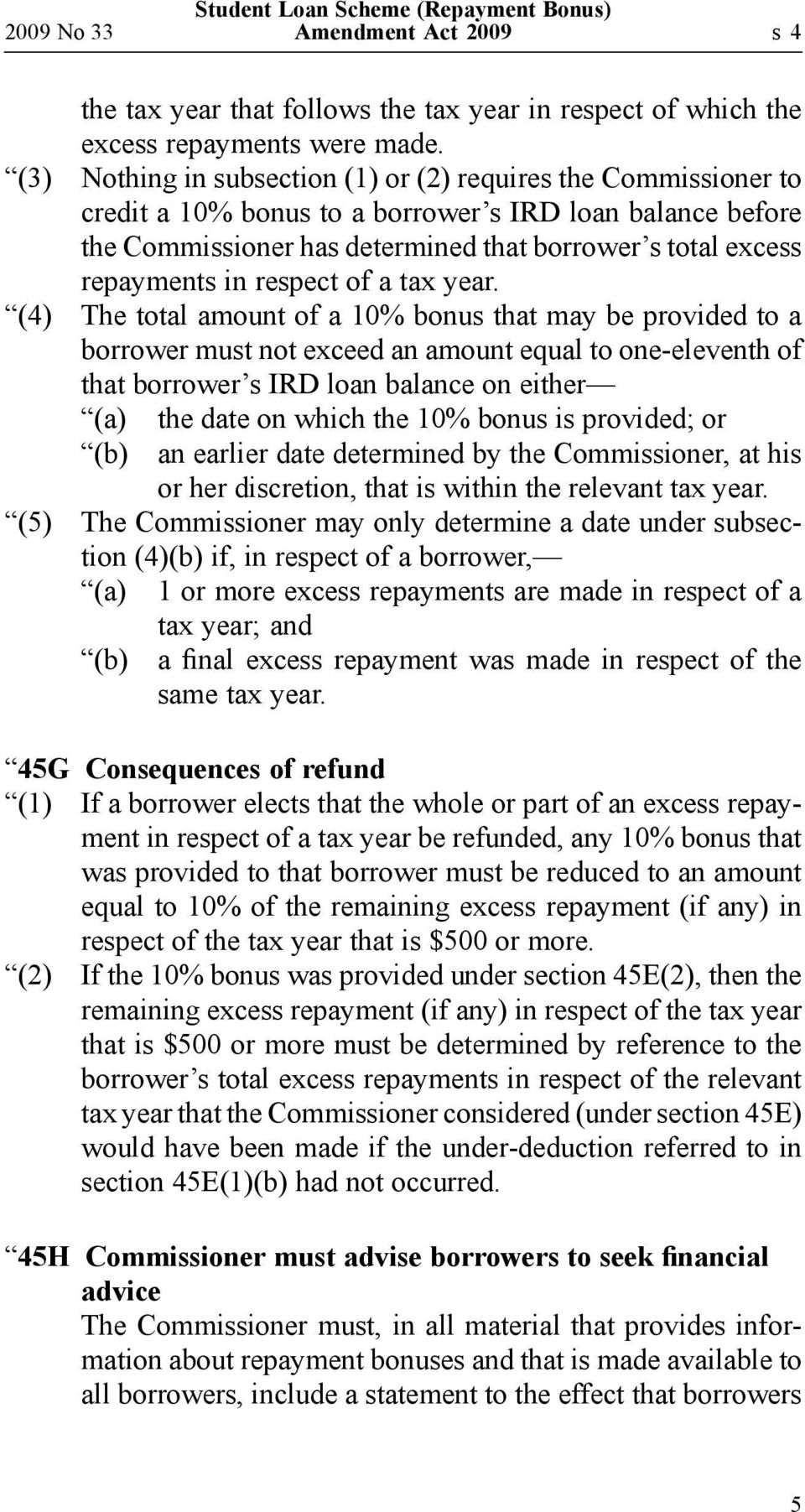respect of a tax year.
