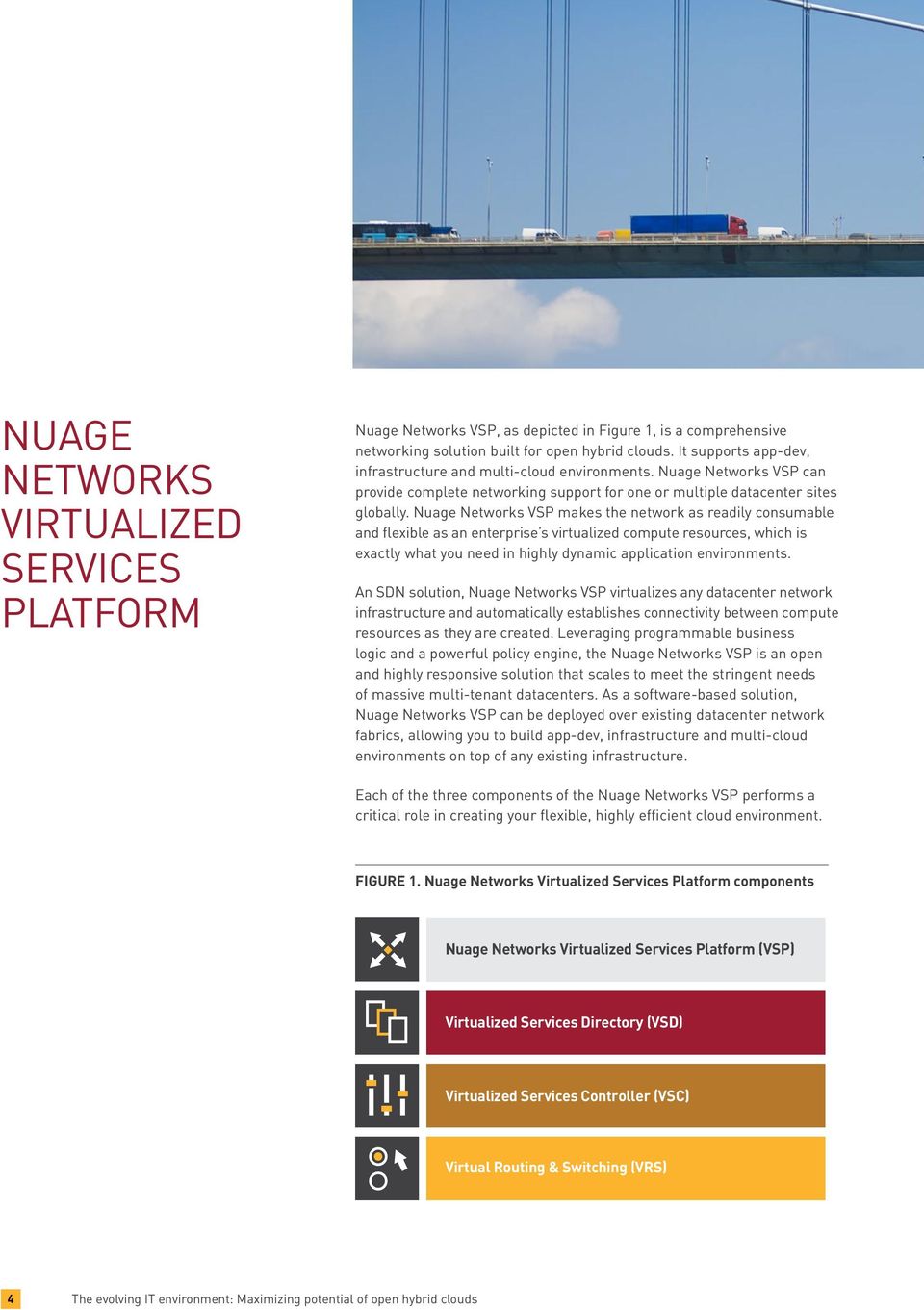 Nuage Networks VSP makes the network as readily consumable and flexible as an enterprise s virtualized compute resources, which is exactly what you need in highly dynamic application environments.