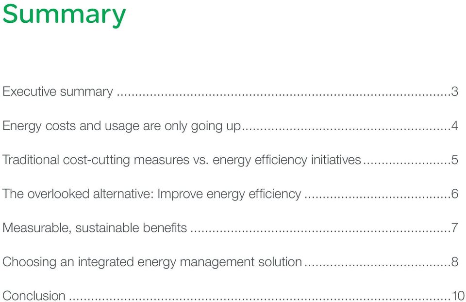 ..5 The overlooked alternative: Improve energy efficiency.