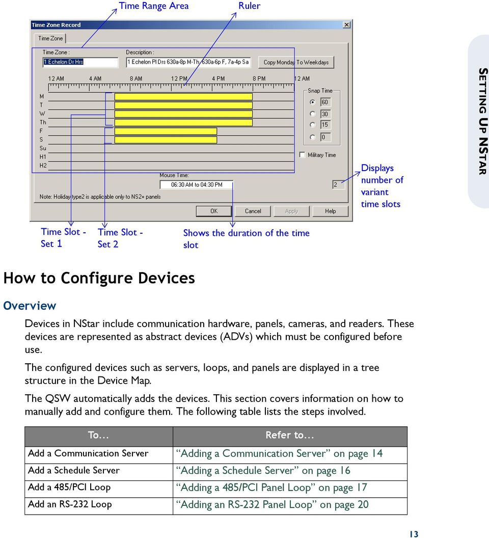 The configured devices such as servers, loops, and panels are displayed in a tree structure in the Device Map. The QSW automatically adds the devices.
