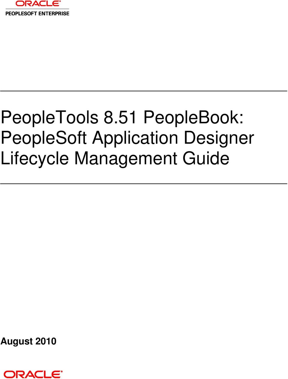 PeopleSoft Application