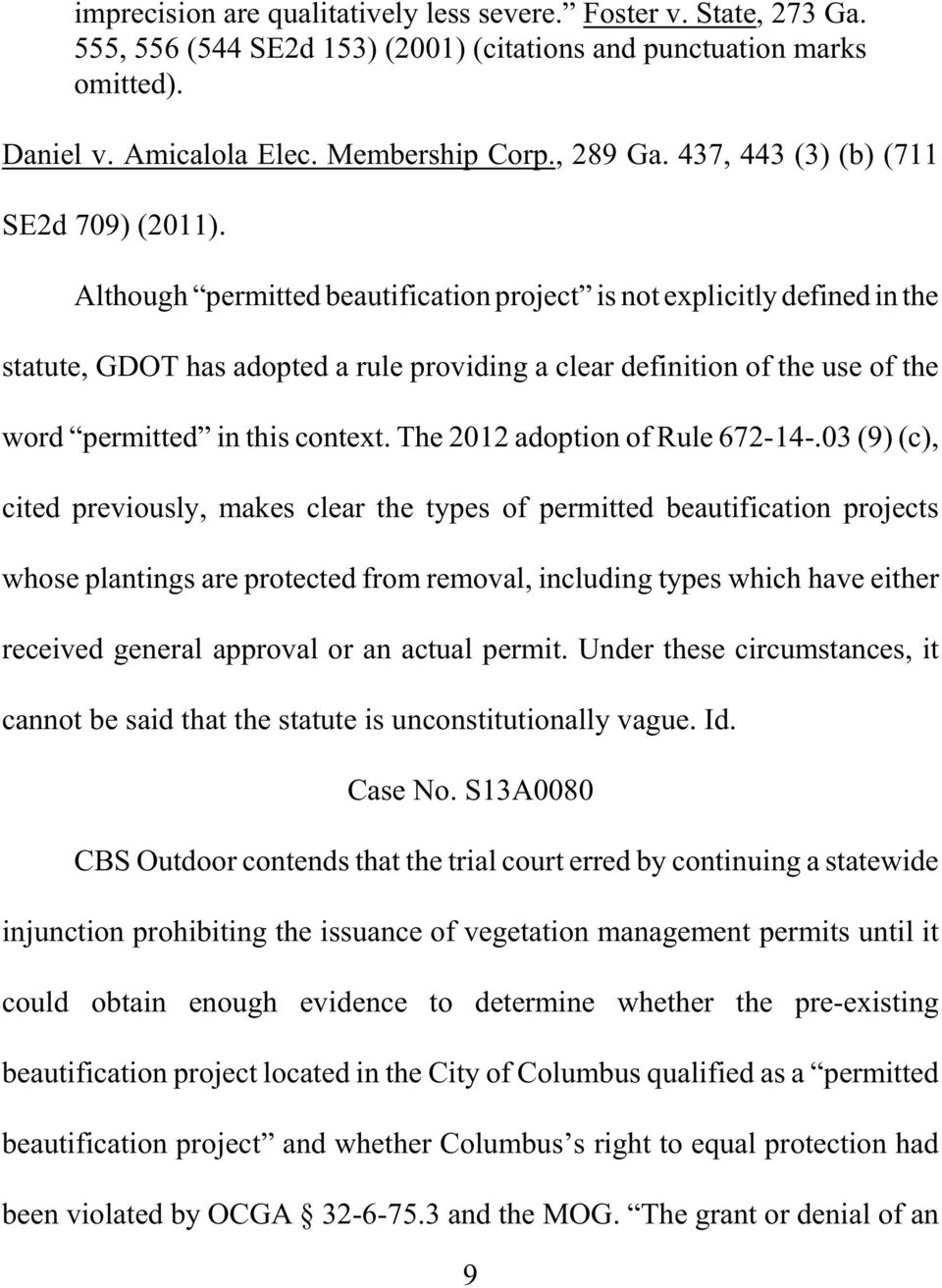 Although permitted beautification project is not explicitly defined in the statute, GDOT has adopted a rule providing a clear definition of the use of the word permitted in this context.