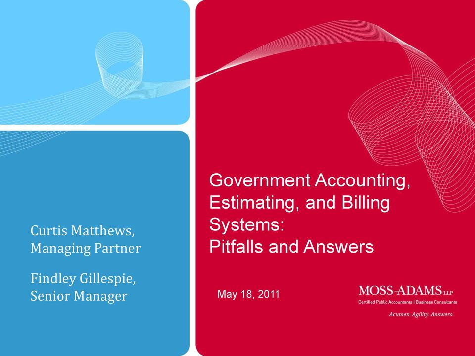 Billing Systems: Pitfalls and Answers