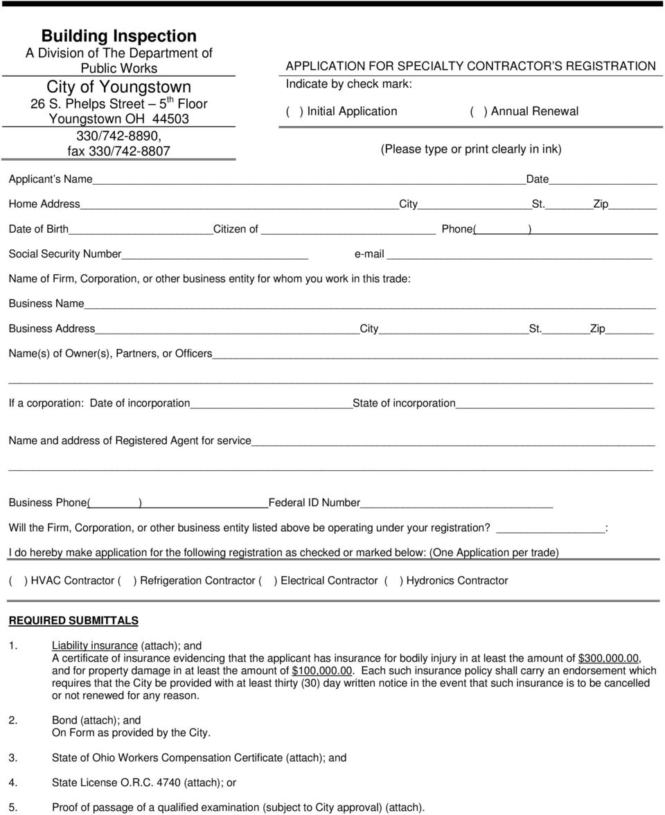 (Please type or print clearly in ink) Applicant s Name Date Home Address City St.