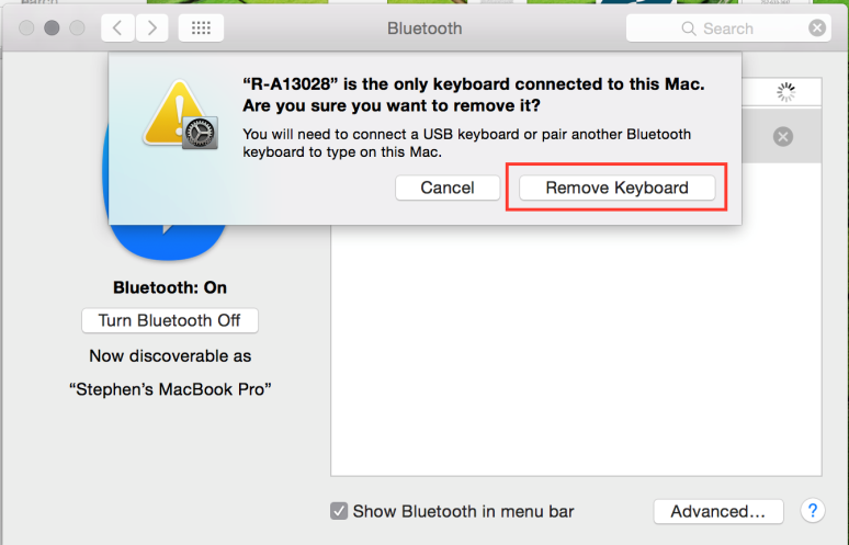 Unpair Device from MAC 1. From within Systems Preferences on the MAC device, click Bluetooth. 2.