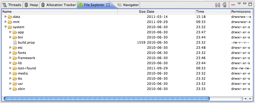 File Explorer see