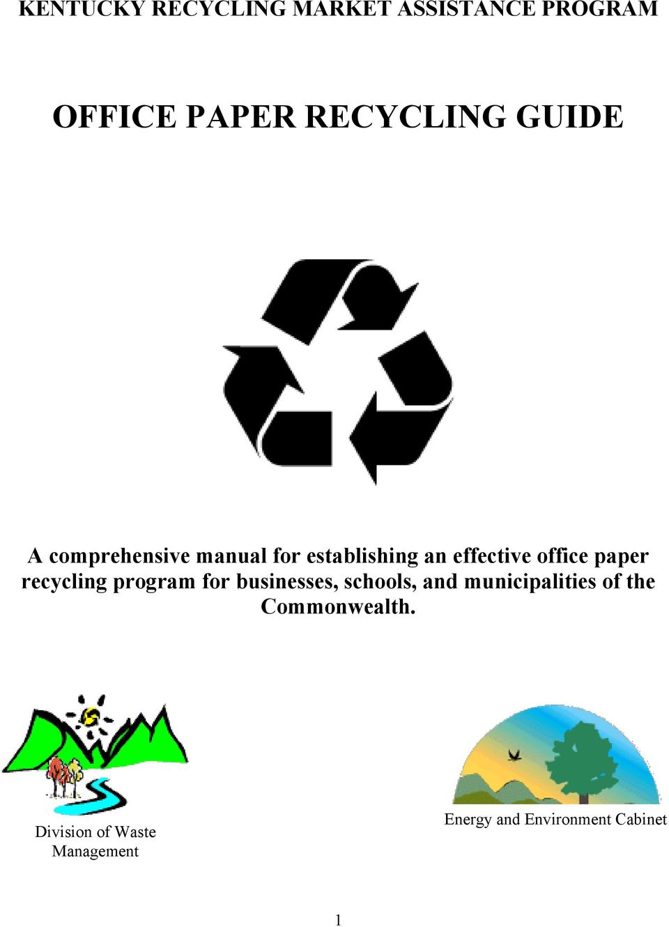 paper recycling program for businesses, schools, and municipalities of