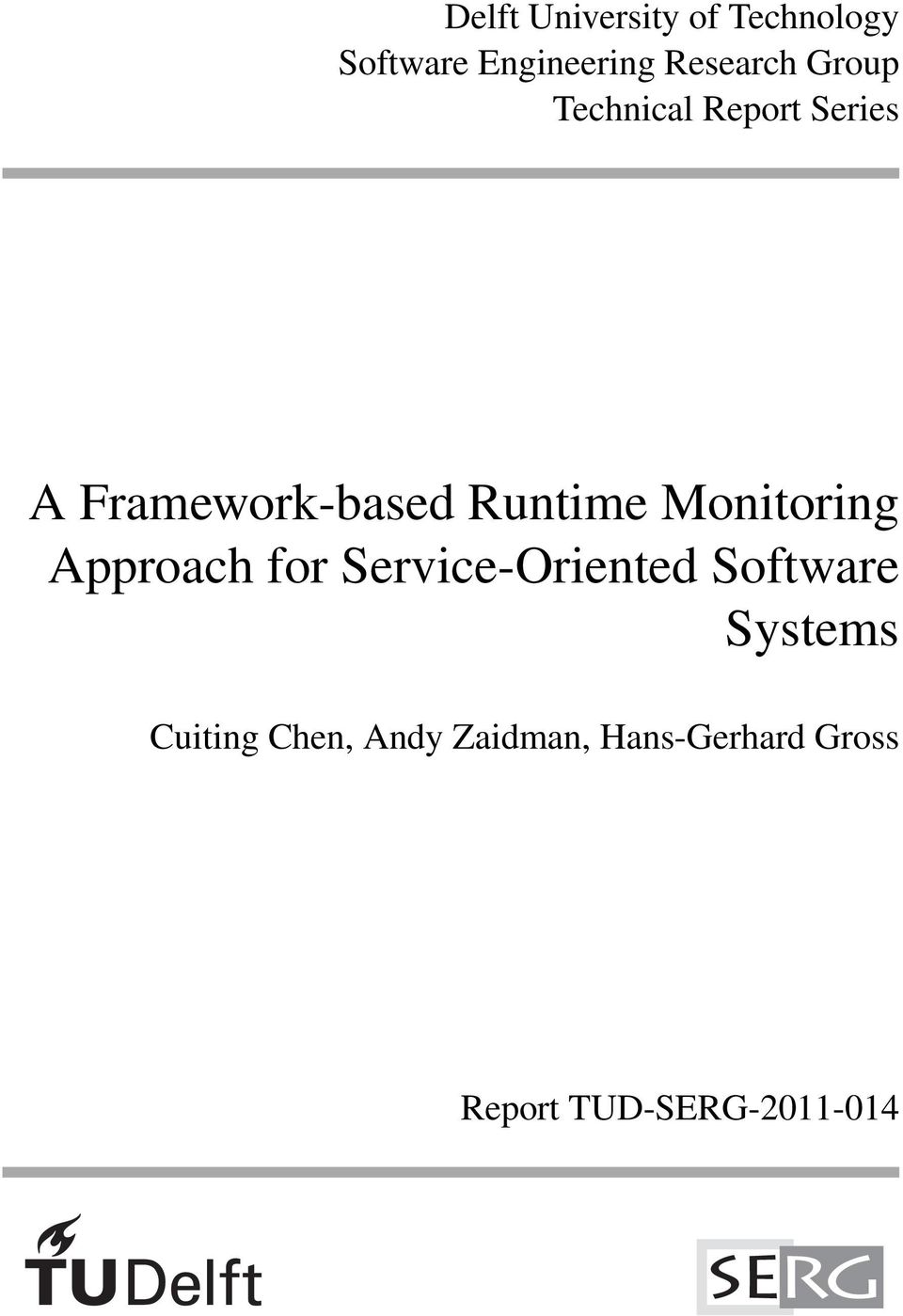 Monitoring Approach for Service-Oriented Software Systems