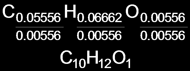 Pseudo formula C0.05556H0.