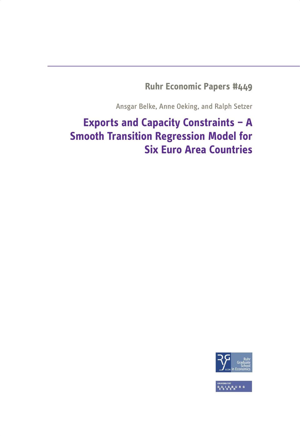 Capacity Constraints A Smooth Transition