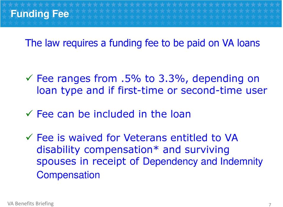 3%, depending on loan type and if first-time or second-time user Fee can be