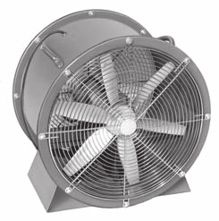 HEAVY DUTY PERSONNEL COOLERS Spark resistant cast aluminum propellers. CIM models can be rotated 0 on a horizontal axis. Wire inlet and outlet guards meet OSHA standards.
