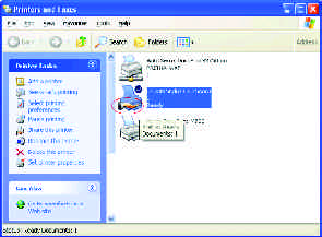 Networking Basics Now when you go to "Printers and Faxes" in the Control Panel, you will see the