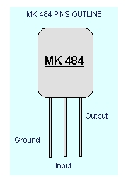 MK 484 IC Main Data and Pin Outline This integrated is quite easy to manage. Its main characteristic is its low feeding voltage...only 1.5 volts. Nevertheless you can drive this integrated from 1.