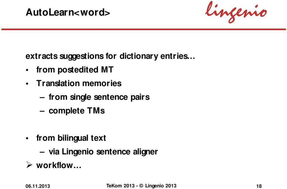 sentence pairs complete TMs from bilingual text via