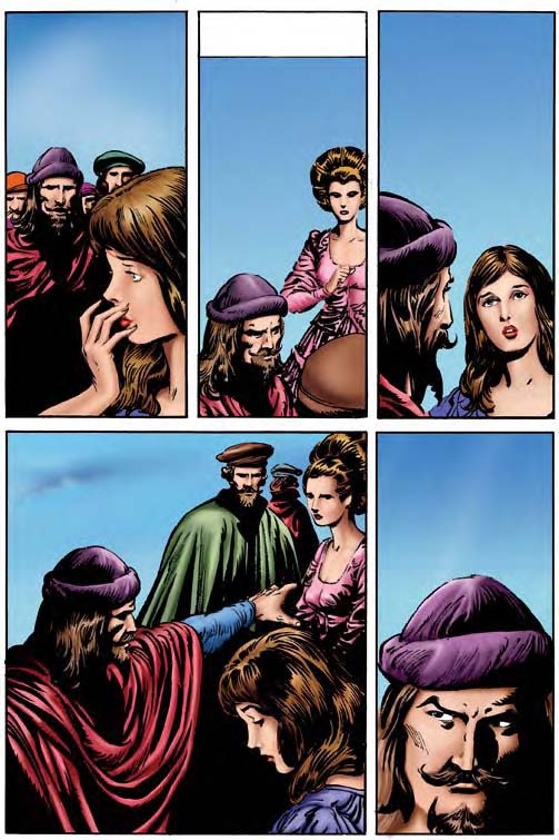 52 Gentlemen, look how pale this woman is. Her guilt* shows in her face. Just then Emilia came by. What is the matter here, Iago? Cassio was attacked in the dark by Roderigo.