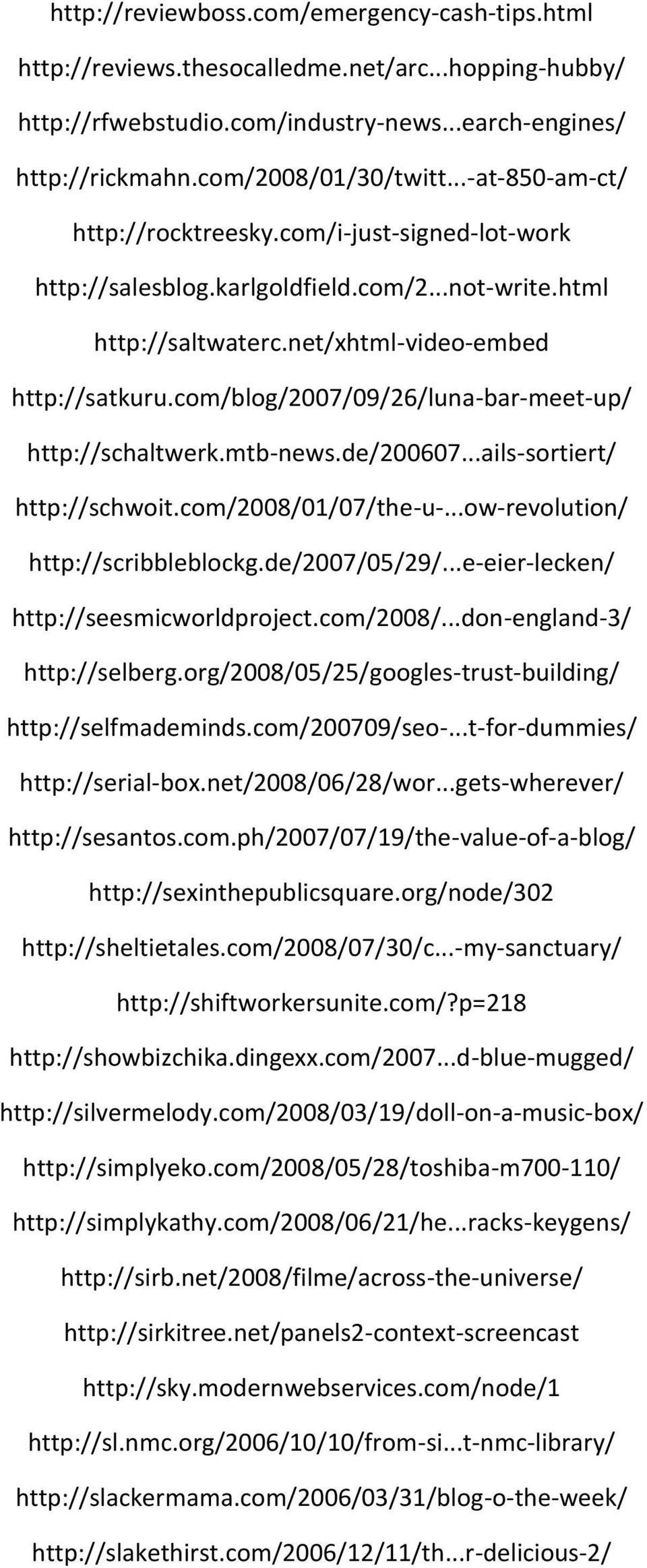 com/blog/2007/09/26/luna-bar-meet-up/ http://schaltwerk.mtb-news.de/200607...ails-sortiert/ http://schwoit.com/2008/01/07/the-u-...ow-revolution/ http://scribbleblockg.de/2007/05/29/.