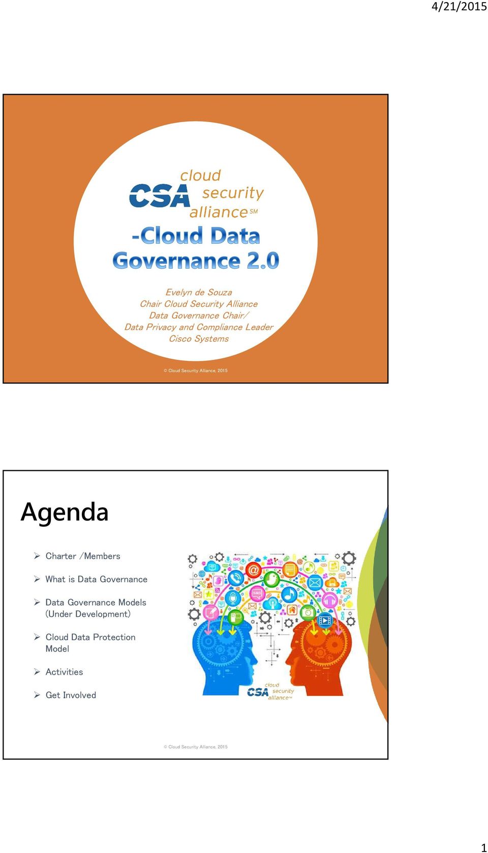 Charter /Members What is Data Governance Data Governance Models (Under