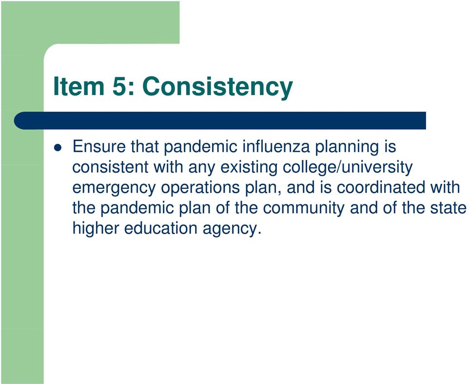 emergency operations plan, and is coordinated with the