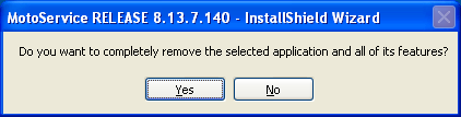 5.0 Uninstalling Software 5.0 UNINSTALLING SOFTWARE This section provides instructions on uninstalling the Altec MotoService tools 5.1 Uninstalling 1.