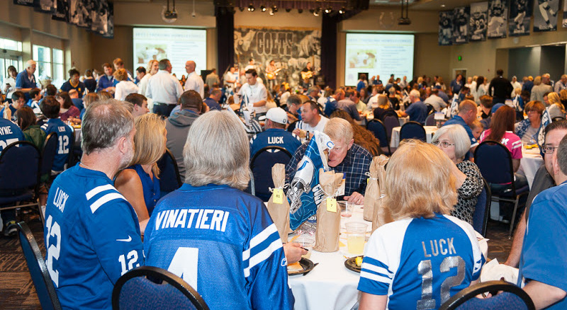 Tackling Homelessness 2016 12th Annual This the 12th year for Tackling Homelessness, an event held in cooperation with the Indianapolis Colts at their training facility.