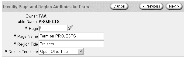 Select the Form for