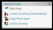 Crop Scouting Editor Edit Pests Click this button to edit the Pests assigned to the currently selected object in the mapped layer.