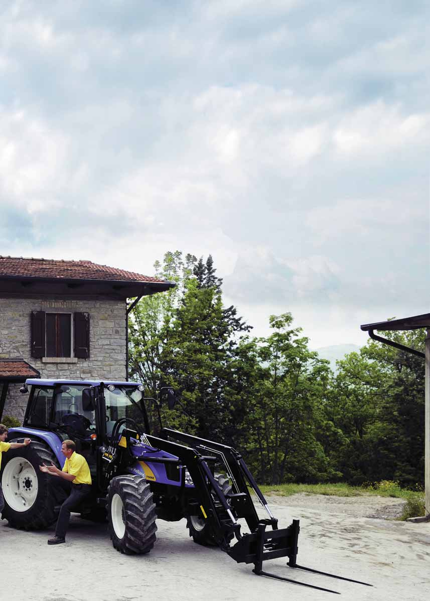 A SPECIFICATION TO MATCH YOUR DEMANDS COMPACT SIZE New Holland has long appreciated the value of packing as much potential power into as compact a tractor package as possible.