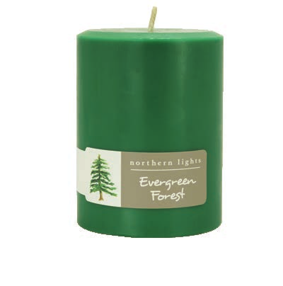 Candied Cinnamon Evergreen Forest ARTISAN CANDLE WHITE