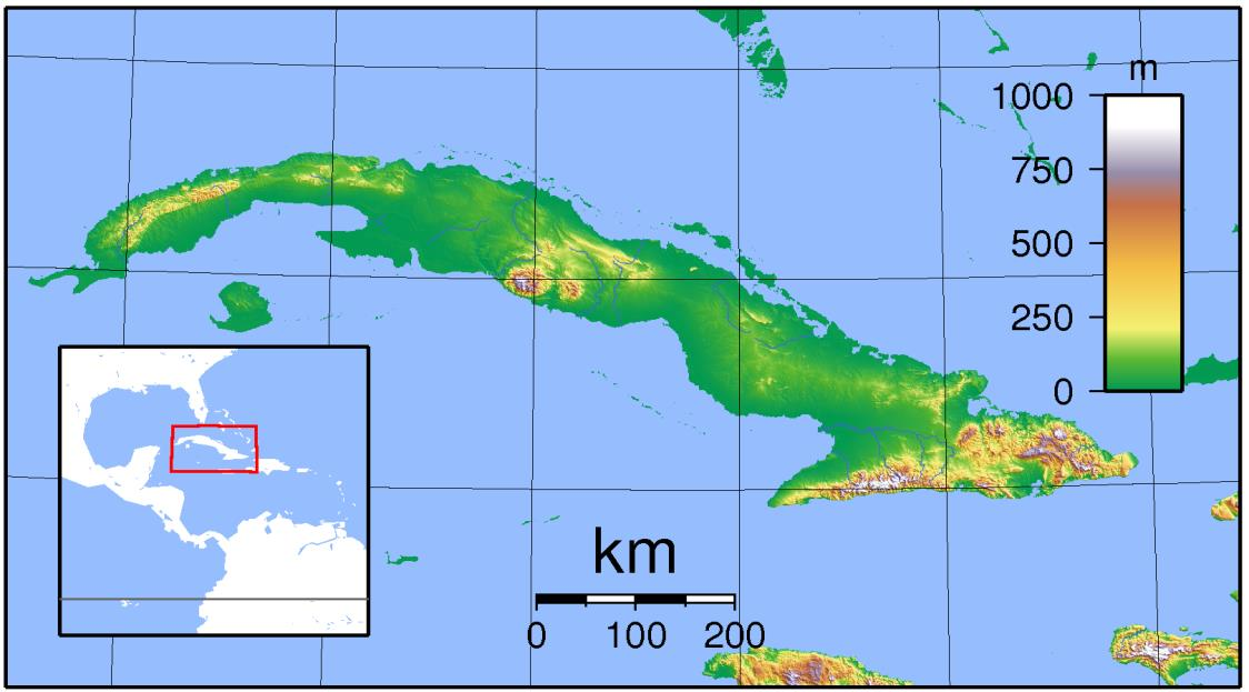 Cuba: Location & Climate Most of the land is flat to rolling