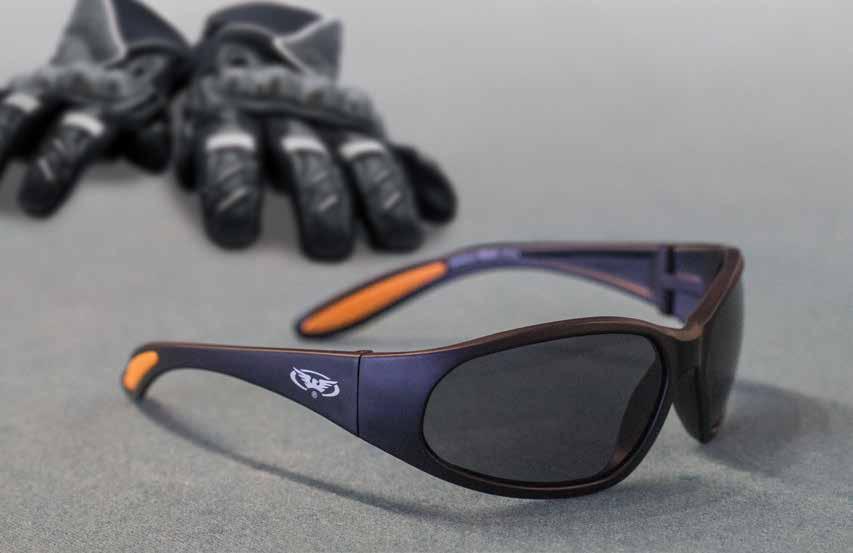 Clear Lens Global Vision Eyewear Kickback Sunglasses with EVA Foam Soft Touch Black Frame