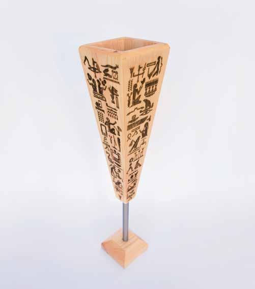 Gilboa Rinat Slavery, Freedom, Slavery - in Remembrance of the Departure from Egypt, 2016 76 76 400 cm, Pine, Nickel Photography: Zobel Amir This Kiddush goblet is concerned with the idea of freedom,