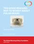 TEN GOOD REASONS NOT TO WORRY ABOUT POLAR BEARS