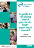 A guide to receiving direct payments from your local council