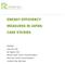 ENERGY EFFICIENCY MEASURES IN JAPAN: CASE STUDIES