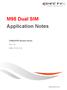 M95 Dual SIM Application Notes