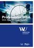 Professional MBA. With Specialization Options