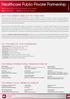 Healthcare Public-Private Partnership