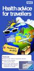 Health advice for travellers