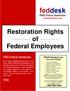 Restoration Rights of Federal Employees