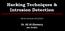 Hacking Techniques & Intrusion Detection