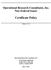 Operational Research Consultants, Inc. Non Federal Issuer. Certificate Policy. Version 1.0.1