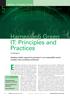 Harnessing Green IT: Principles and Practices. advances in and widespread adoption of IT. However, IT has been contributing to environmental