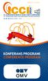 20. ULUSLARARASI ENERJİ VE ÇEVRE FUARI VE KONFERANSI 20 th INTERNATIONAL ENERGY AND ENVIRONMENT FAIR AND CONFERENCE KONFERANS PROGRAMI