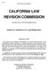 CALIFORNIA LAW REVISION COMMISSION